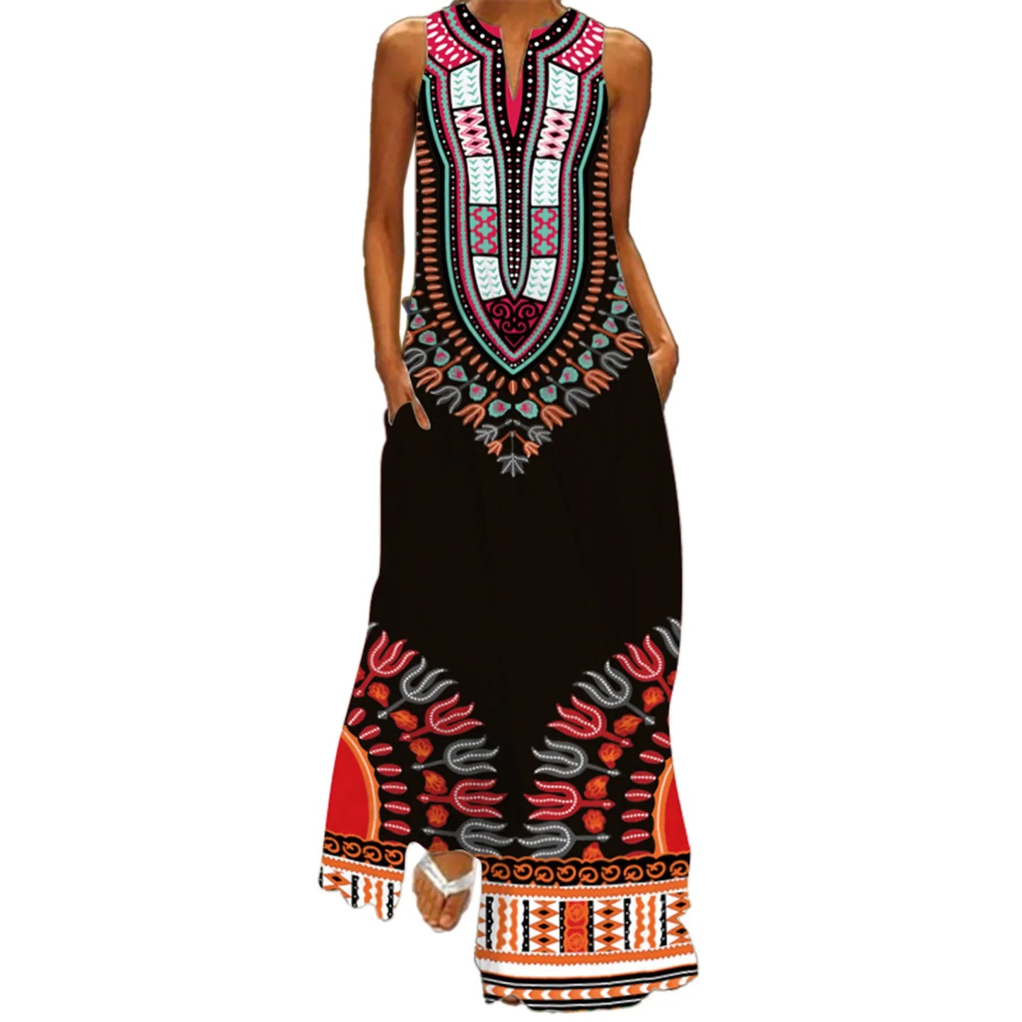 Elegant African Evening Dress