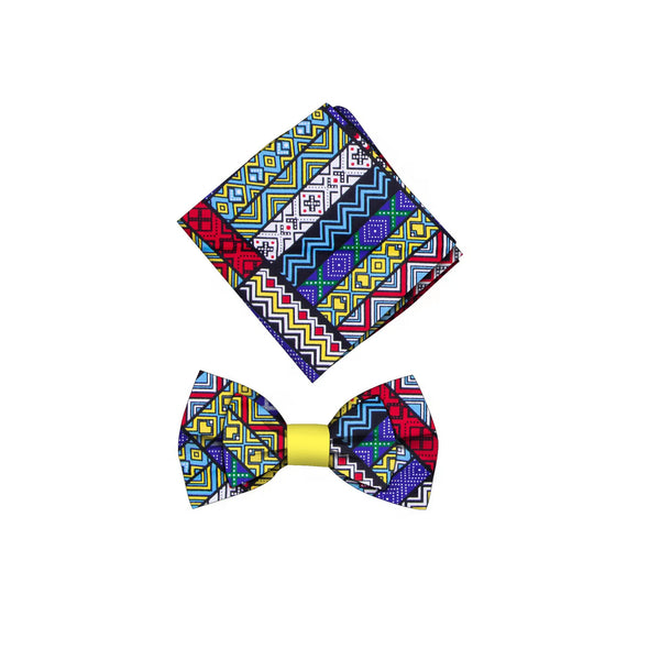 Stylish African Bow Tie Set
