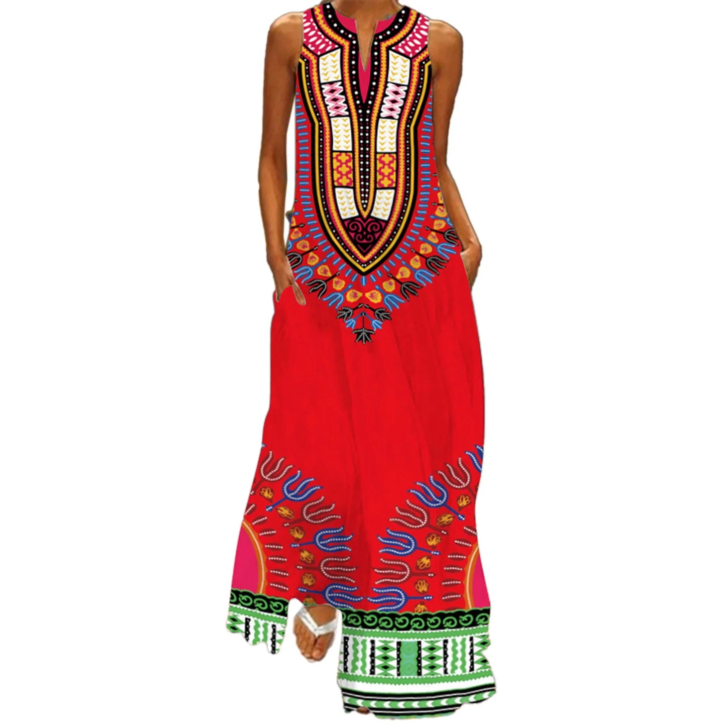 Elegant African Evening Dress