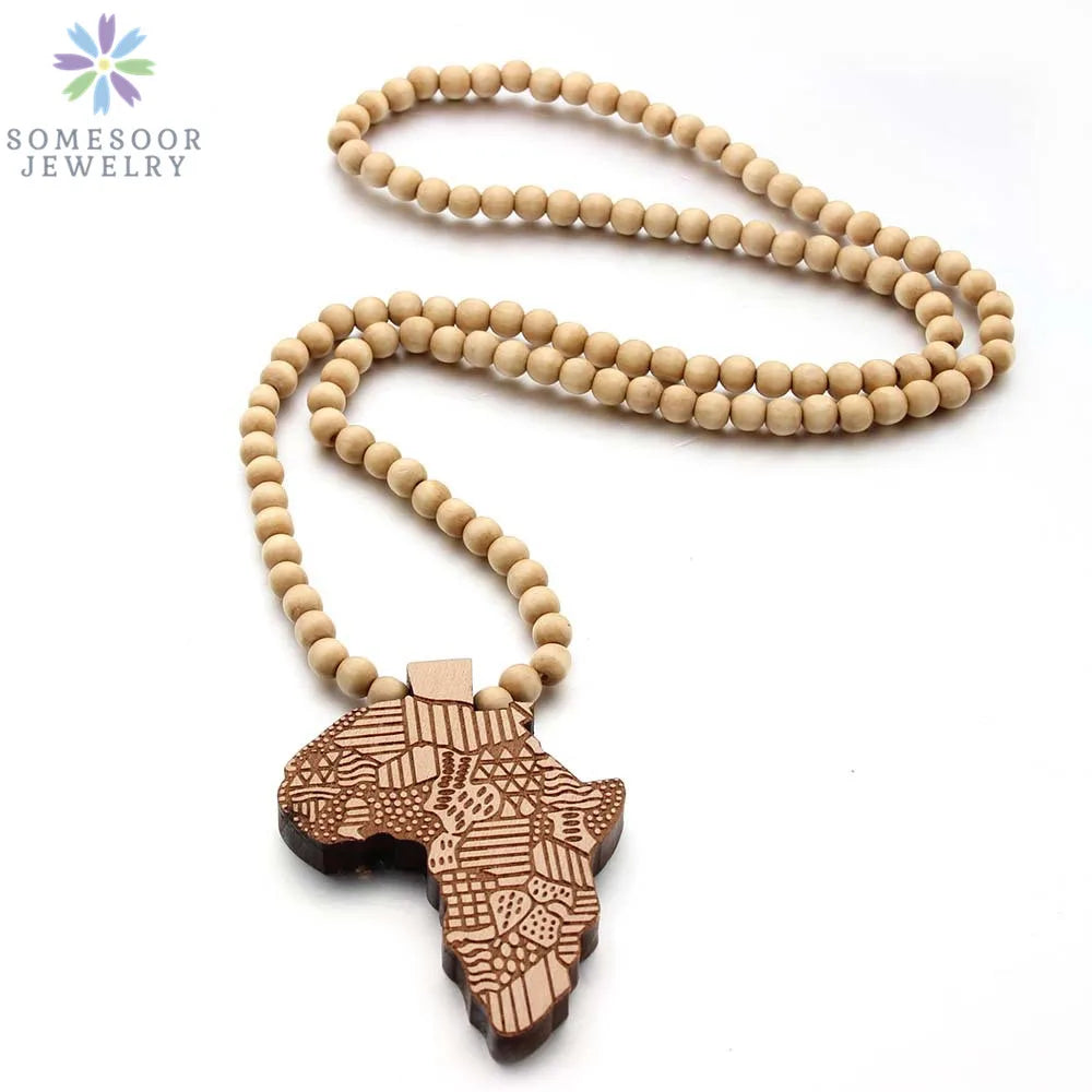 Chic African Map Necklace