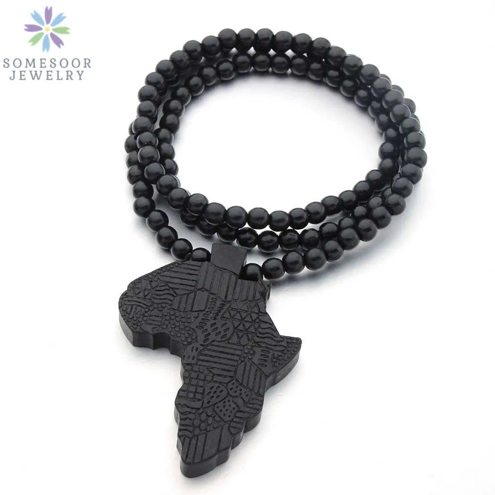 Chic African Map Necklace