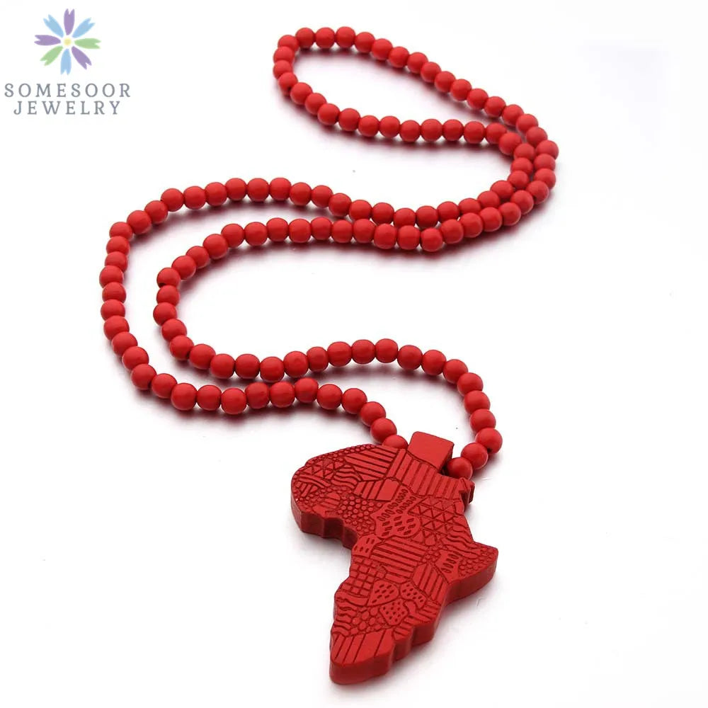 Chic African Map Necklace