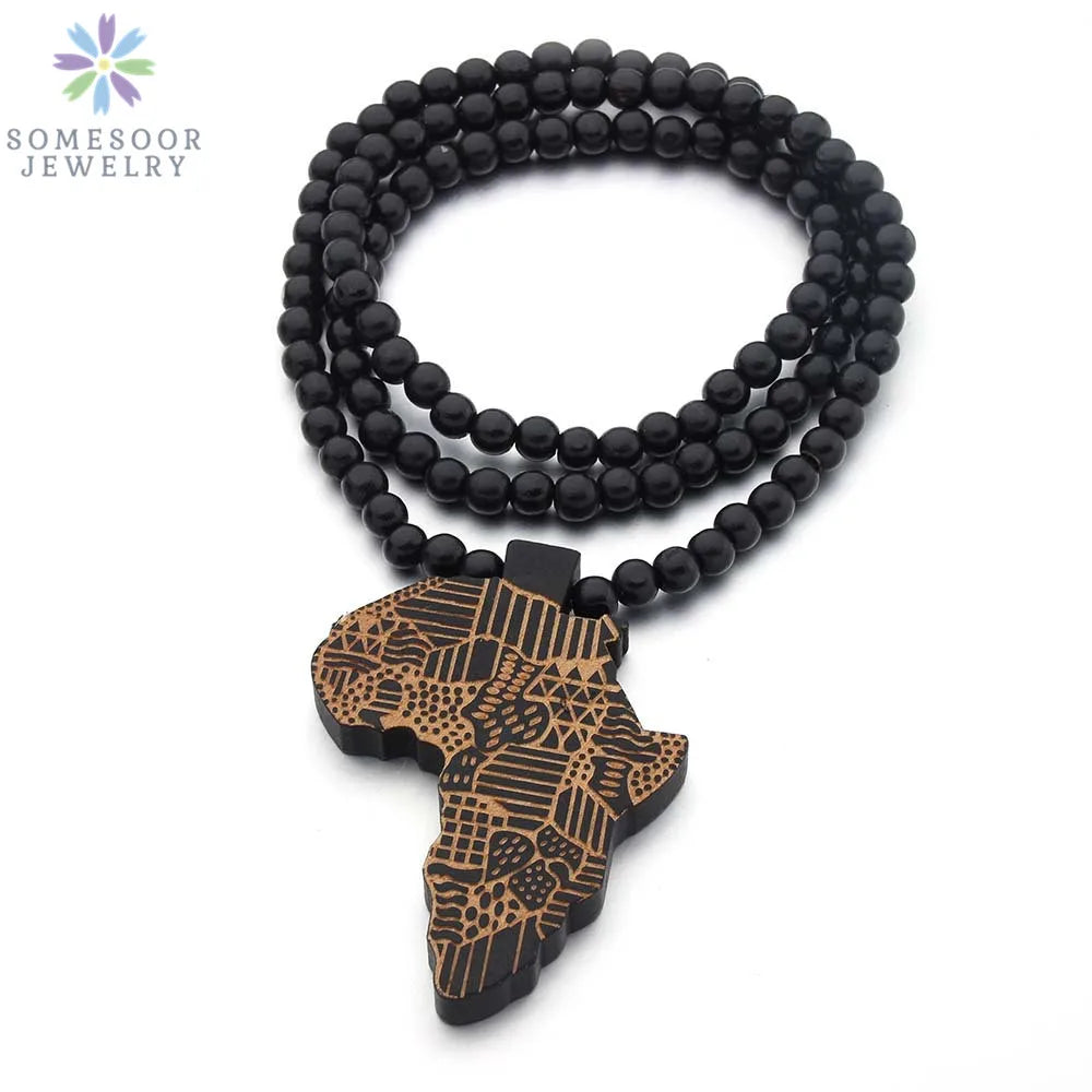 Chic African Map Necklace
