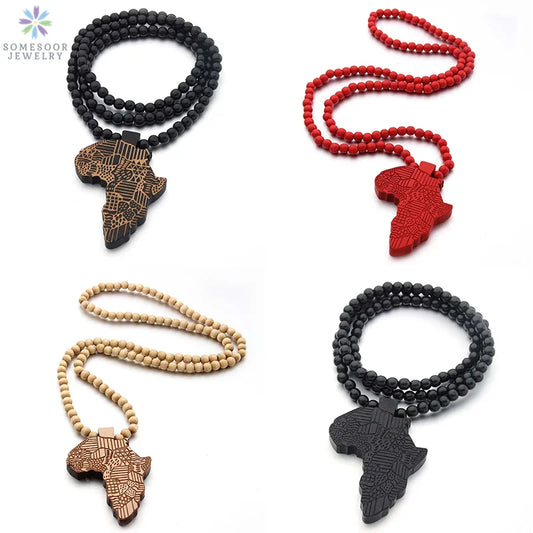 Chic African Map Necklace
