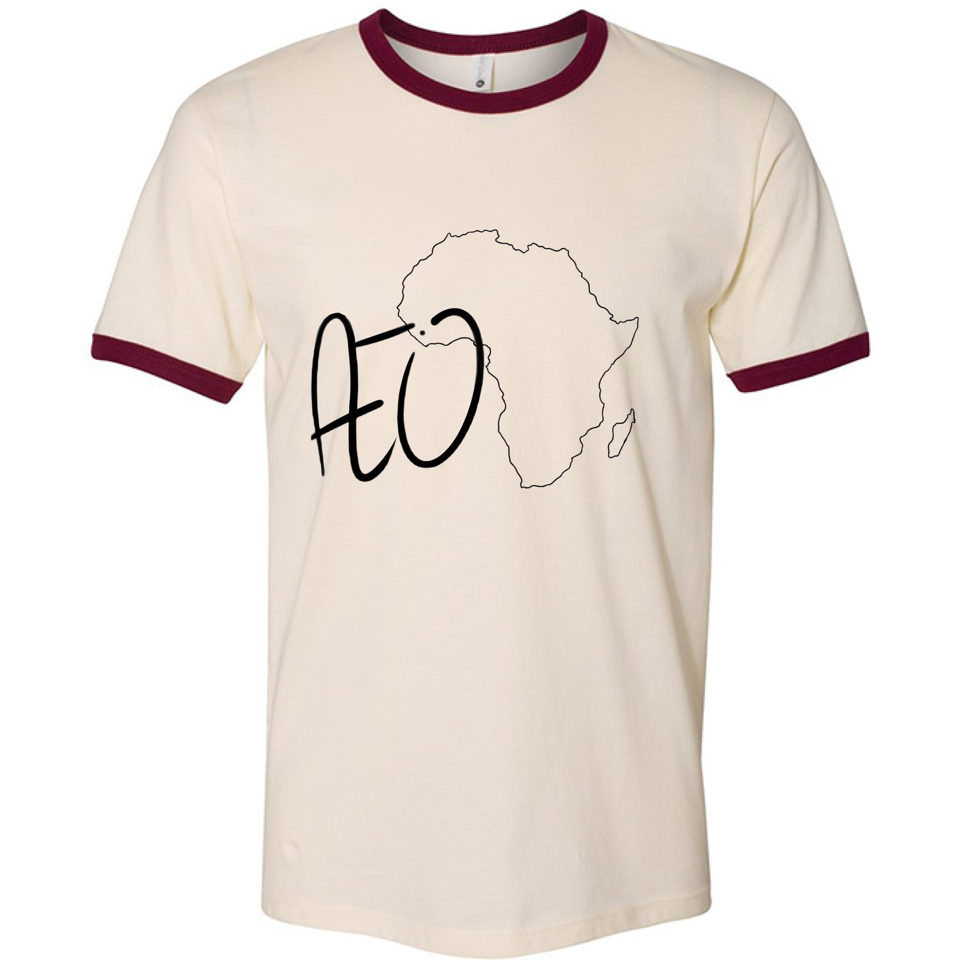 NATURAL/ MAROON - FRONT